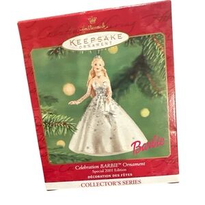 Hallmark Ornament 2001 Celebration Barbie